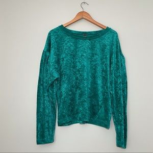 Free People Milan Velvet Top